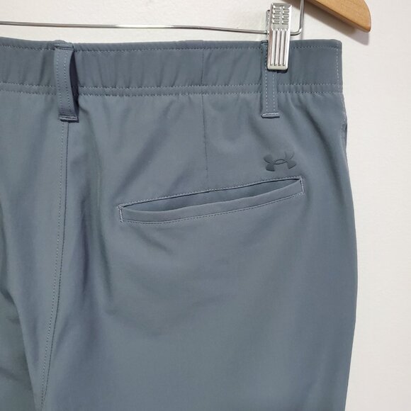 UNDER ARMOUR UA Drive Straight Leg Golf Pants Stretch Downpour Grey Men 34 x 32" - Picture 8 of 15